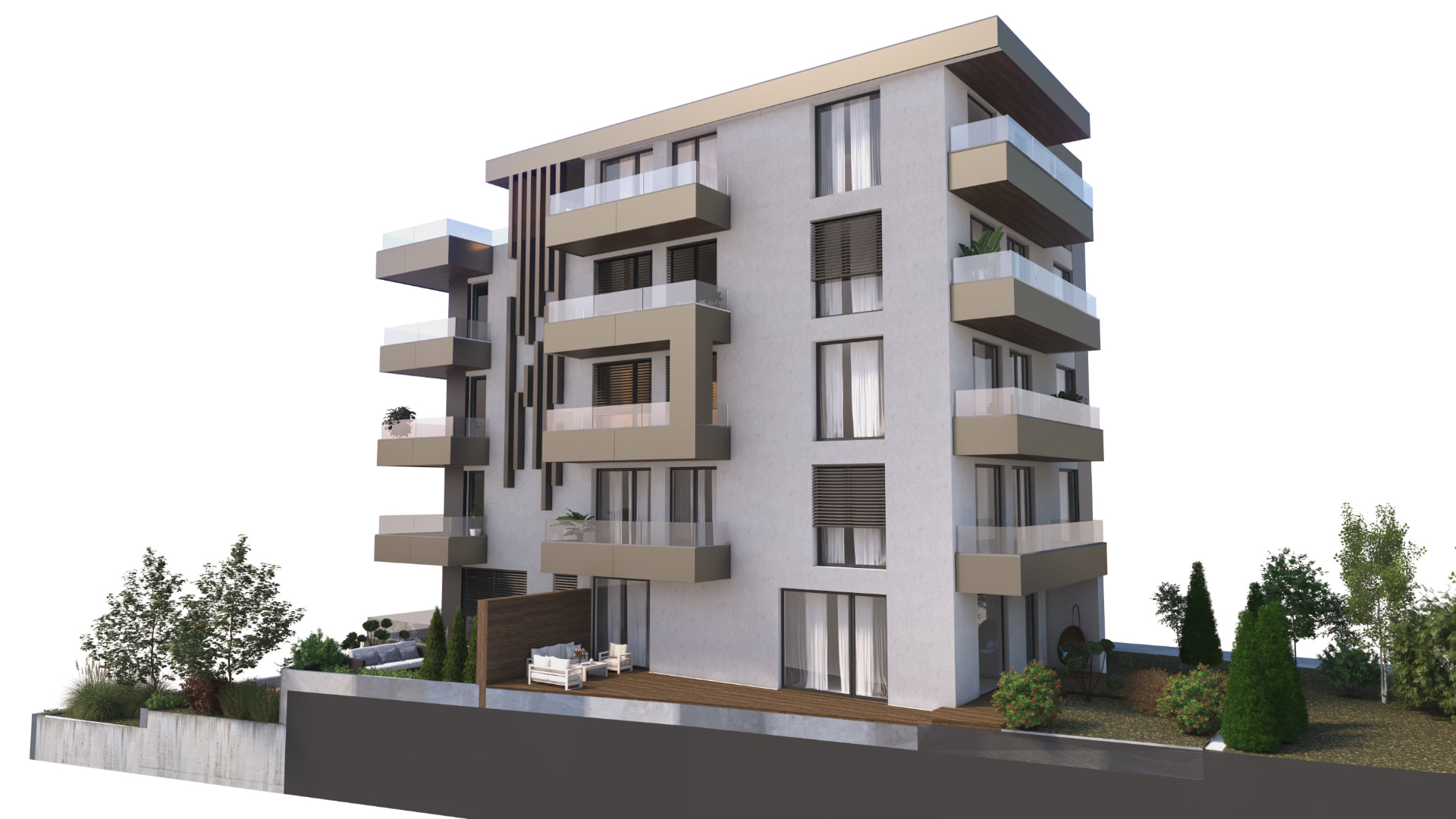 Vizualizácia bytového domu Stromová Residence na Kramároch